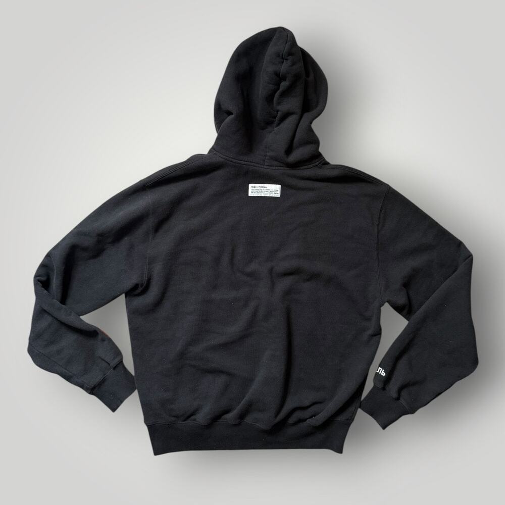 Heron Preston HP Black Spray Globe Hoodie Mens Size M Retail $595 - Picture 2 of 13